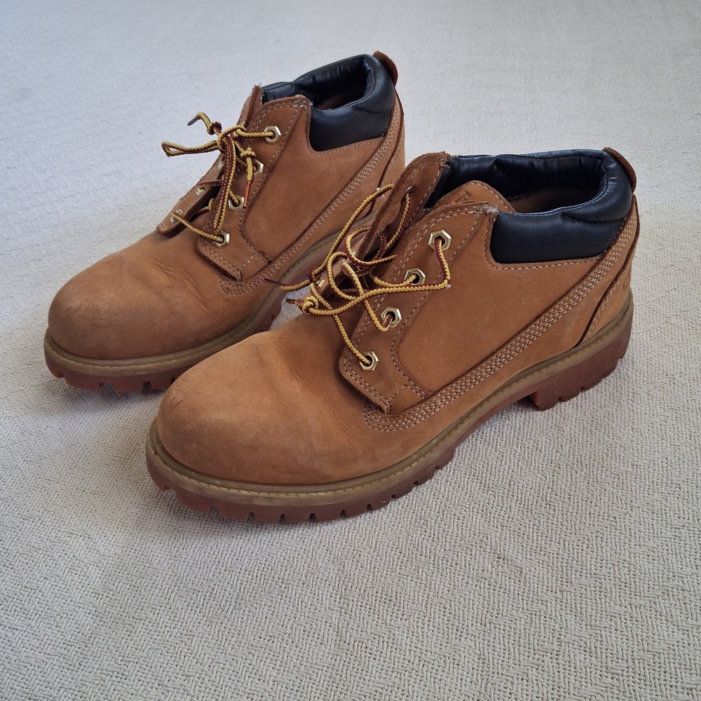 timberland waterproof chukka mens boots 8 wheat workwear leather